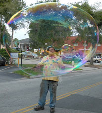 Bubble show in Lexington