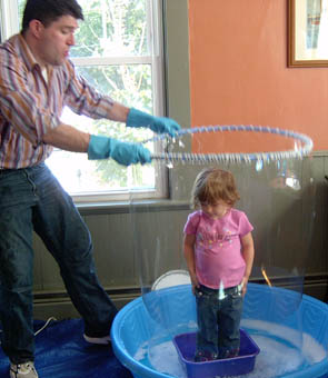 Bubble Man in Boston
