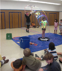 Bubble show in Los Angeles